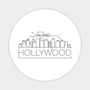 Hollywood Minimal Skyline Magnet